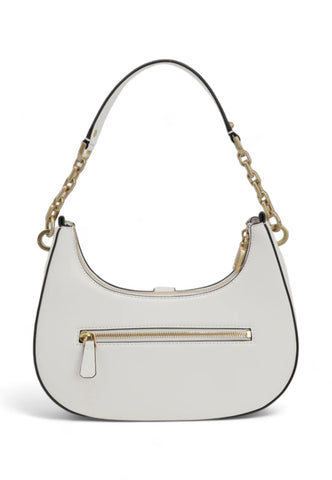 GUESS Kuba Borsa Shoulder Zip Stone Bianco VA932918