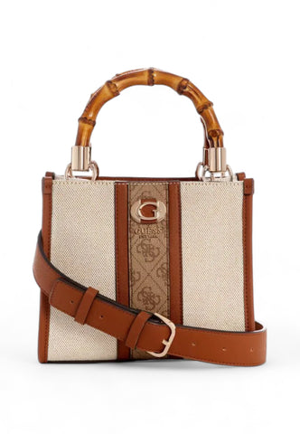 GUESS Kerima Mini Borsa Tote Donna Natural Latte Logo AG933777