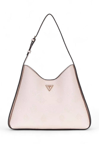 GUESS Keandra Borsa Hobo Donna Stone Logo Beige PL932303