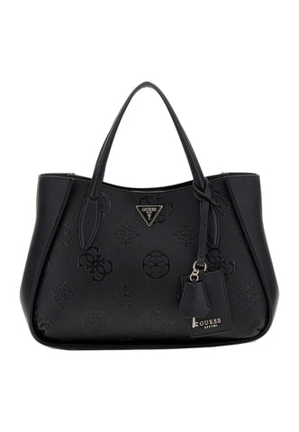 GUESS Keandra Borsa Girlfriend Satchel Donna Black Logo PL932306