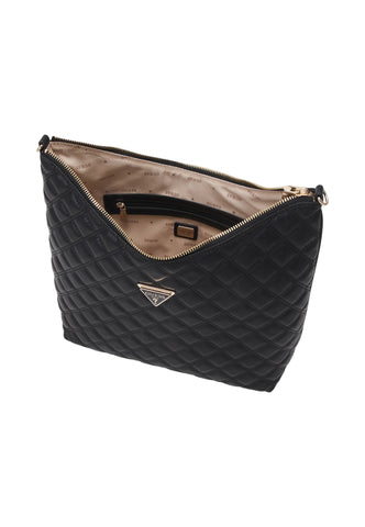 GUESS Giully Borsa Hobo Donna Black QG874802