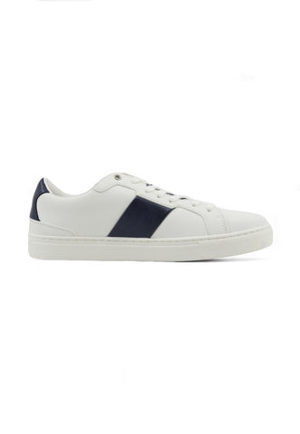 GUESS Logo Laterale Sneaker Uomo White Blue FMTTODELE12