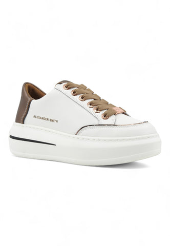 ALEXANDER SMITH Lancaster Sneaker Donna White Dark Copper LSW1805