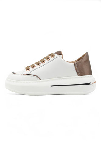 ALEXANDER SMITH Lancaster Sneaker Donna White Dark Copper LSW1805