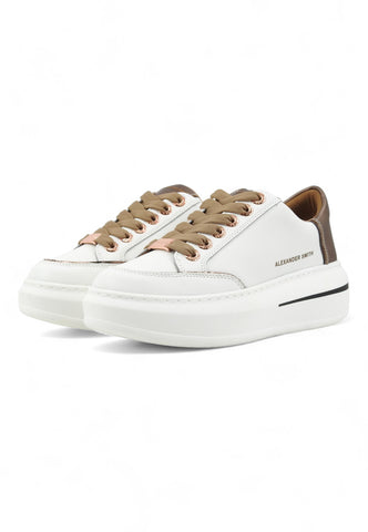 ALEXANDER SMITH Lancaster Sneaker Donna White Dark Copper LSW1805