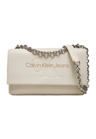 CALVIN KLEIN Chain25 Borsa Donno Eggshell Beige K60K612221