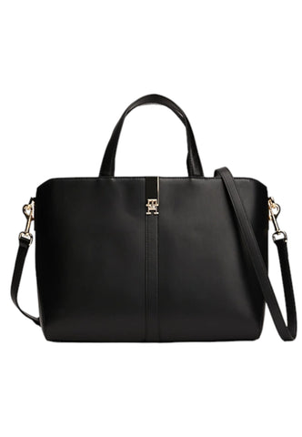 TOMMY HILFIGER Heritage Borsa Satchel Donna Black AW0AW16318