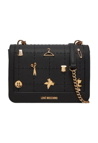 LOVE MOSCHINO Borsa Shoulder Borchie Donna Nero JC4065PP1LLI0000