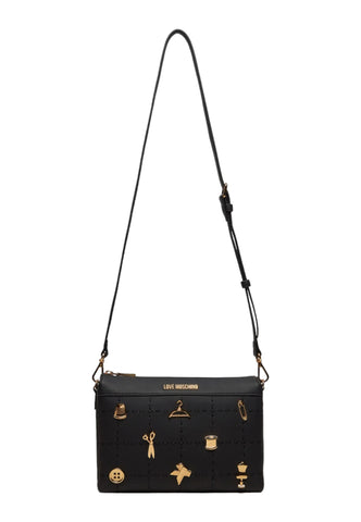 LOVE MOSCHINO Borsa Tracolla Borchie Donna Nero JC4068PP1LLI0000