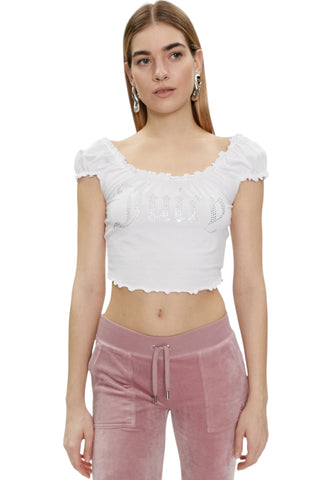 JUICY COUTURE Top Donna Bianco BRODIE