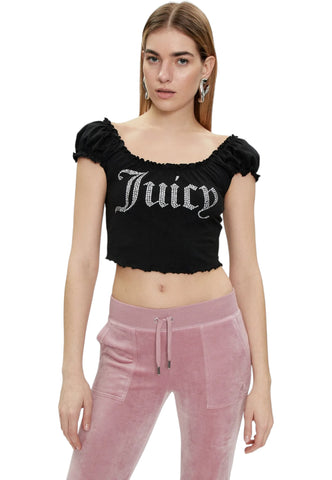 JUICY COUTURE Top Donna Nero BRODIE