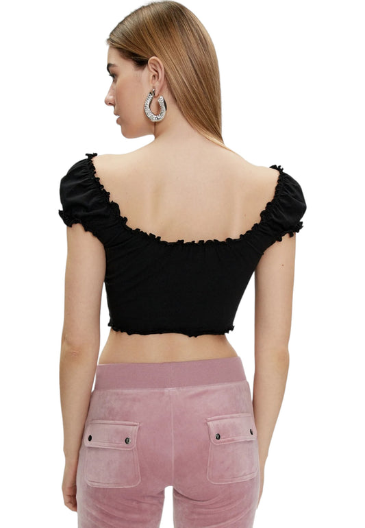 JUICY COUTURE Top Donna Nero BRODIE