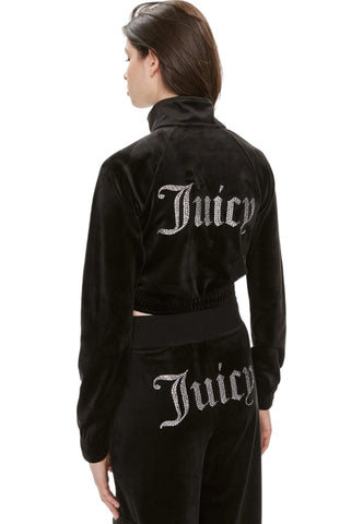 JUICY COUTURE Felpa Crop Donna Nero TASHA