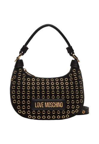 LOVE MOSCHINO Borsa Hobo Borchie Donna Nero JC4058PP1LLH100A