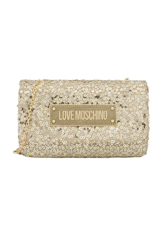 LOVE MOSCHINO Pochette Strass Donna Oro JC4143PP1LLO190B