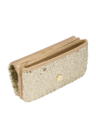 LOVE MOSCHINO Pochette Strass Donna Oro JC4143PP1LLO190B