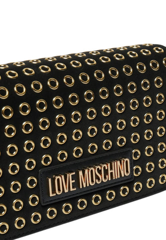 LOVE MOSCHINO Pochette Borchie Donna Nero JC4063PP1LLH100A