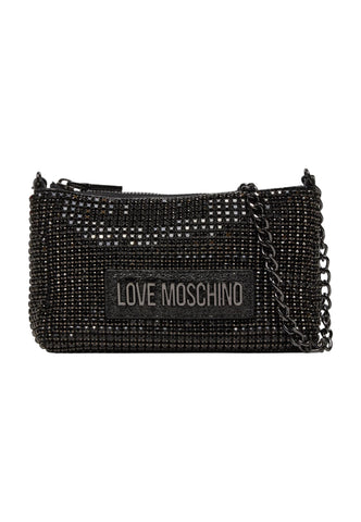 LOVE MOSCHINO Pochette Strass Donna Nero JC4046PP1LLP100A