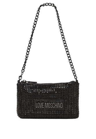 LOVE MOSCHINO Pochette Strass Donna Nero JC4046PP1LLP100A