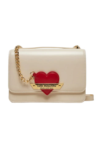 LOVE MOSCHINO Borsa Tracolla Cuore Donna Avorio JC4139PP1LLM1110