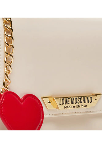 LOVE MOSCHINO Borsa Tracolla Cuore Donna Avorio JC4139PP1LLM1110