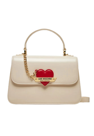 LOVE MOSCHINO Borsa Satchel Cuore Donna Avorio JC4138PP1LLM1110