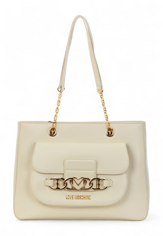 LOVE MOSCHINO Borsa Tote Donna Avorio Beige JC4042PP1LLF0110