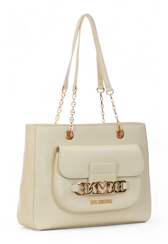 LOVE MOSCHINO Borsa Tote Donna Avorio Beige JC4042PP1LLF0110