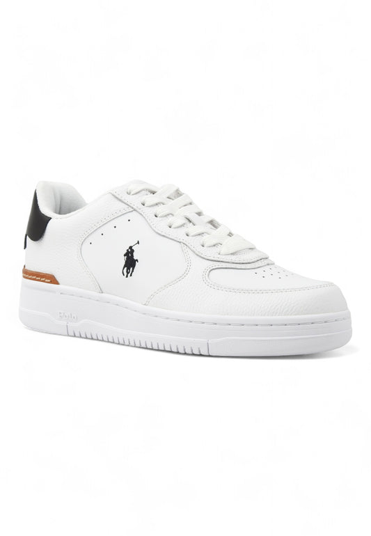 POLO RALPH LAUREN Masters Retroback Sneaker Donna White Black 809891791003D