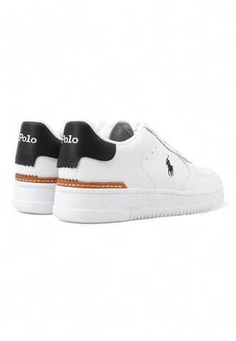 POLO RALPH LAUREN Masters Retroback Sneaker Donna White Black 809891791003D