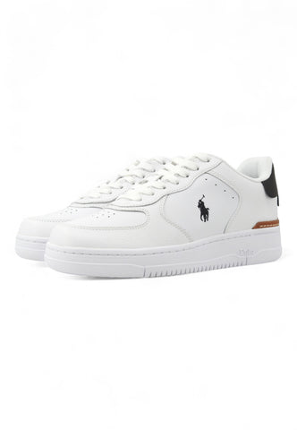 POLO RALPH LAUREN Masters Retroback Sneaker Donna White Black 809891791003D