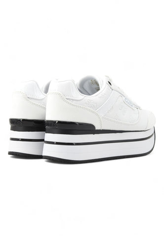 GUESS Suede Sneaker Donna White FL5HNSPEL12