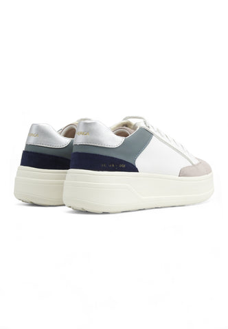 GEOX Suede Spherica Sneaker Donna White Rock D46WVE0BC22C1Z5Y