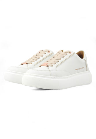 ALEXANDER SMITH Eco Greenwich Sneaker Donna White Beige EGW7694