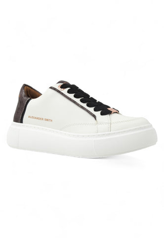 ALEXANDER SMITH Eco Greenwich Sneaker Donna White Black EGW7699