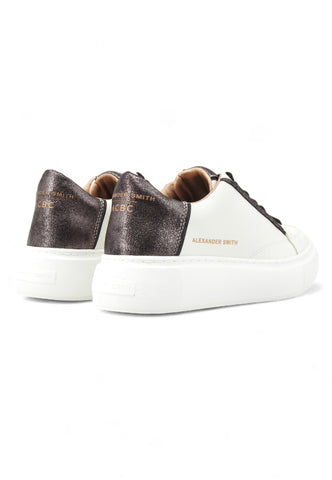 ALEXANDER SMITH Eco Greenwich Sneaker Donna White Black EGW7699