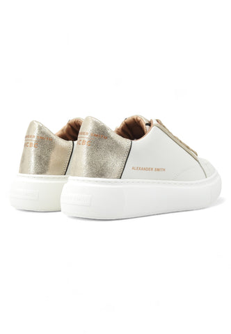 ALEXANDER SMITH Eco Greenwich Sneaker Donna White Gold EGW7699