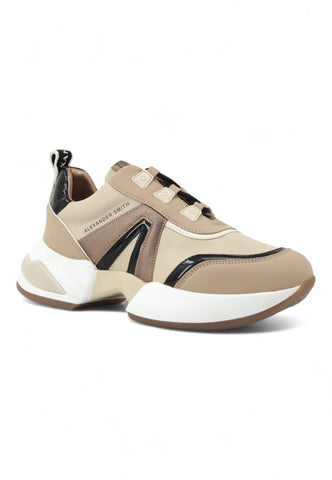 ALEXANDER SMITH Marble Woman Running Retro Smooth Sneaker Donna Beige MBW1238