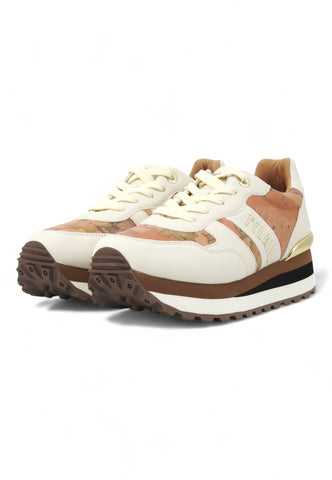 ALVIERO MARTINI 1° CLASSE Running Lamè Sneaker Donna White Beige 20120289