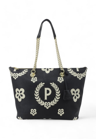 POLLINI Borsa Donna Nero Bianco TE8410PP02Q1E00A