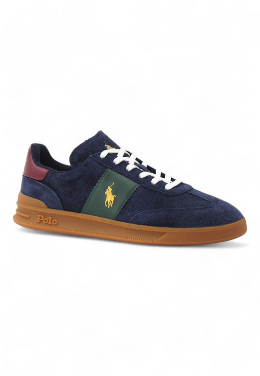 POLO RALPH LAUREN Suede Sneaker Uomo Navy Multi 809954903002