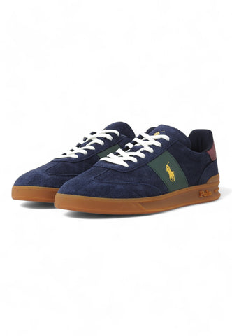 POLO RALPH LAUREN Suede Sneaker Uomo Navy Multi 809954903002