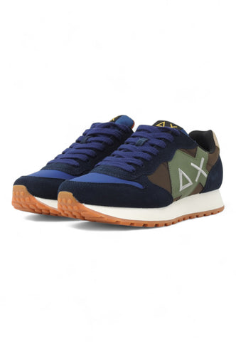 SUN68 Running Jaki Bicolor Sneaker Uomo Navy Blue Z44114