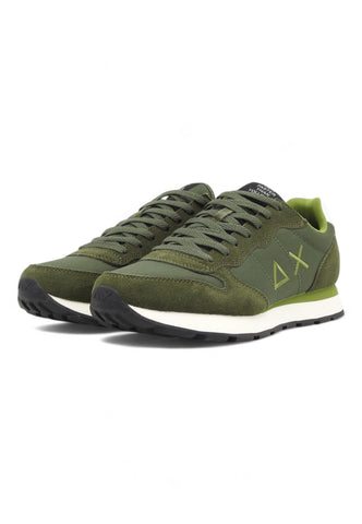 SUN68 Running Tom Solid Sneaker Uomo Militare Scuro Z44101