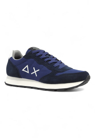 SUN68 Running Tom Solid Sneaker Uomo Navy Blue Z44101