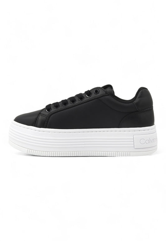 CALVIN KLEIN Bold Platf Low Sneaker Donna Black White YW0YW01589