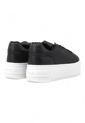 CALVIN KLEIN Bold Platf Low Sneaker Donna Black White YW0YW01589