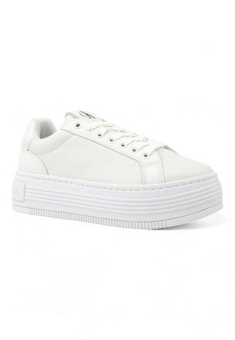 CALVIN KLEIN Bold Platf Low Sneaker Donna Triple White YW0YW01589