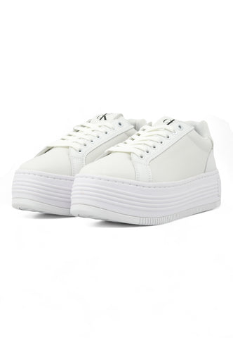 CALVIN KLEIN Bold Platf Low Sneaker Donna Triple White YW0YW01589