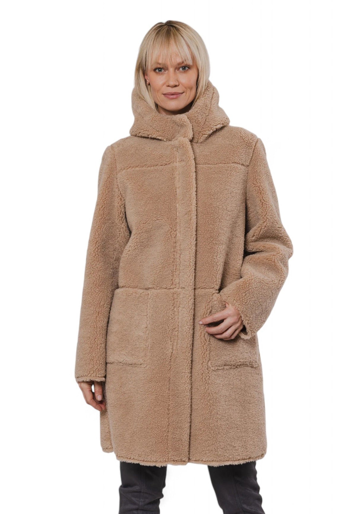 RINO&PELLE Giacca Cappotto Reversibile Cammello Beige ALINA7002411